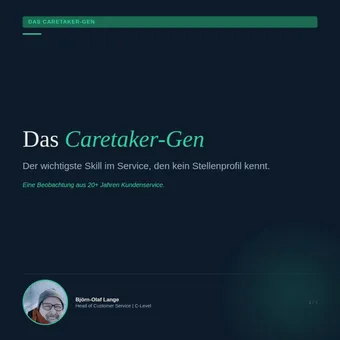 Titelbild der Serie Das Caretaker-Gen