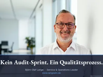 Björn-Olaf Lange, ISO-Zertifizierung und KI als dauerhafter Qualitätsprozess