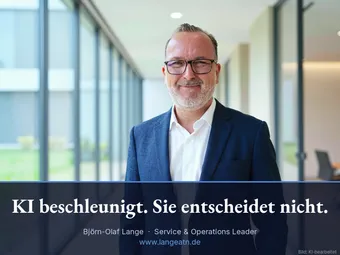 Björn-Olaf Lange, KI beschleunigt, sie entscheidet nicht
